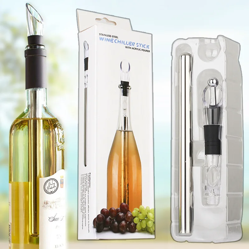 

Red Wine Ice Stick 304 Stainless Steel Red Wine Stick Ice Wine Stick Frozen Cooling Stick Wake-up Wine Chiller