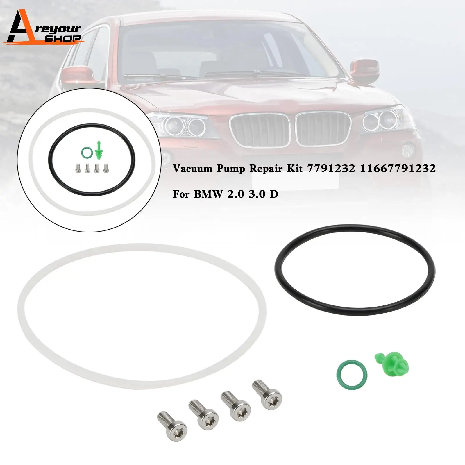 

Комплект для ремонта вакуумного насоса Areyourshop 7791232 11667791232 для BMW 2,0 3,0 D