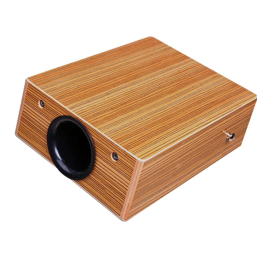 Портативный дорожный барабан Cajon плоский ручной деревянный перкуссионный