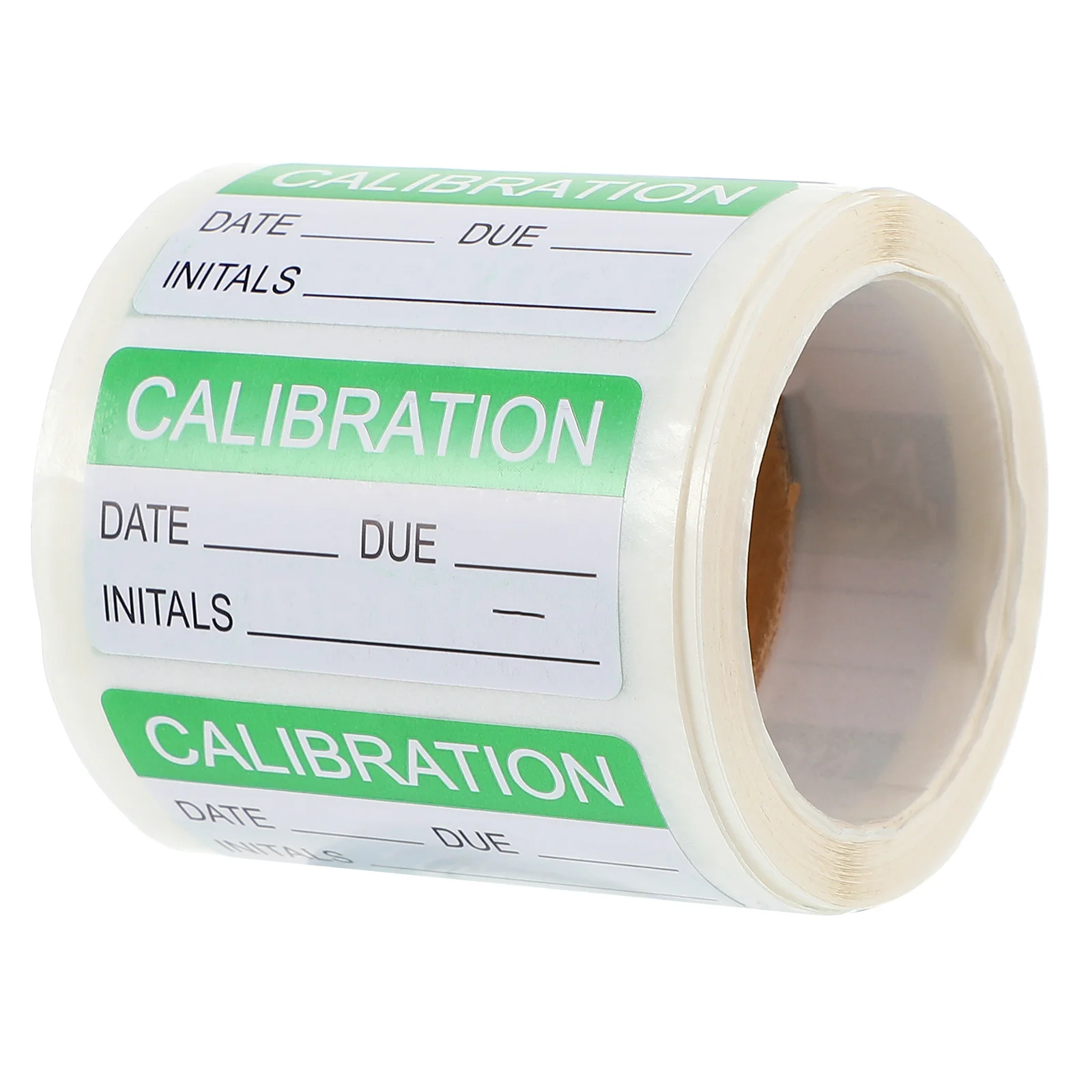 

1 Roll/300pcs Green Calibration Label Self Laminating in Protective Cover Book