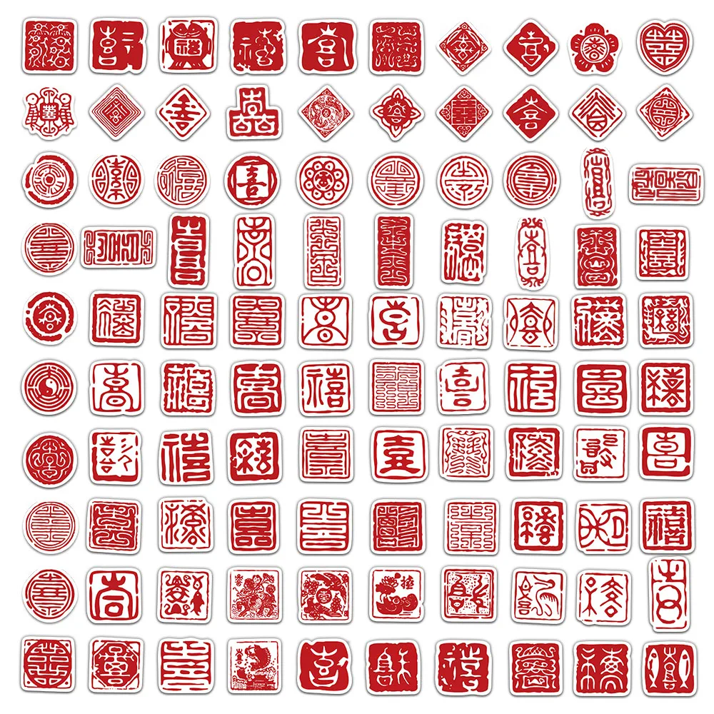 100 Шт. Baixi Красный Китайский Стиль Свадьба Помолвка Праздник Водонепроницаемый