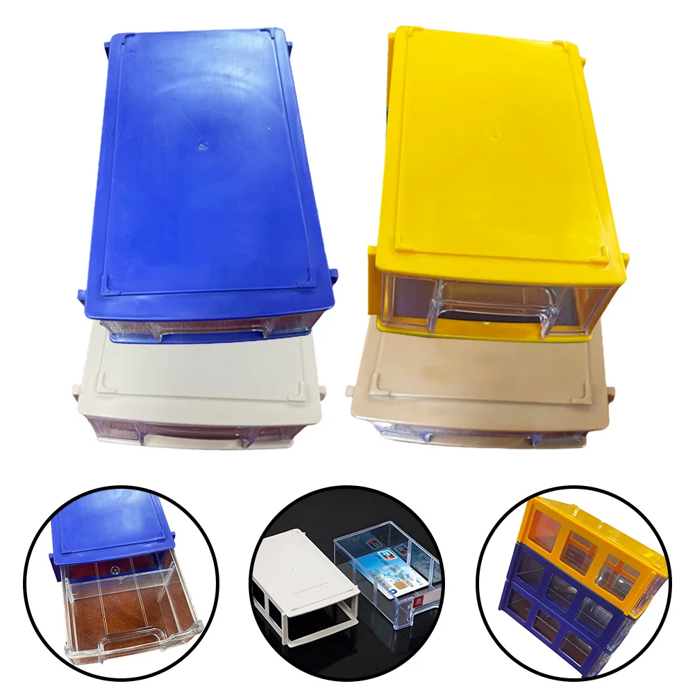 

1pc PE 140*90*40mm Storage Box Stackable Plastic For Hardware Crafts Sewing Supplies Tools Workshop Equipment Packaging Box