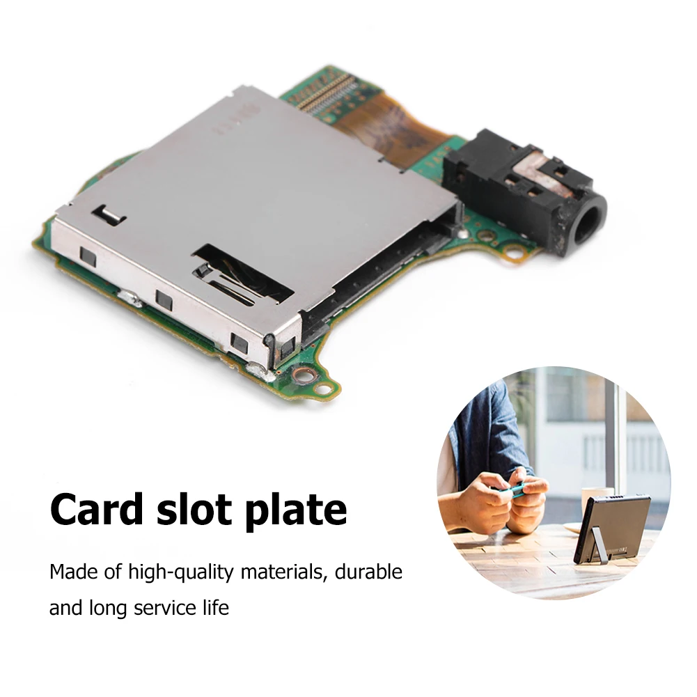 

Разъем для игровой карты с гнездом для гарнитуры, разъем для наушников, материнская плата, запасные части для чтения, для игровой консоли ...