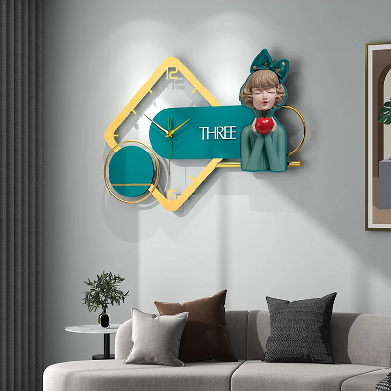 

Luxury Wall Clock Decorative Living Room Morden Silent Wall Clock Creative Home Innovative Accessories Relojes Home Decor