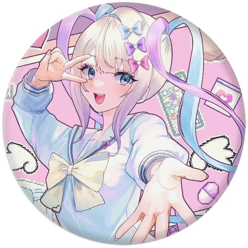 Аниме Needy Girl Overdose Pin милый персонаж мультфильм брошь значок для рюкзака