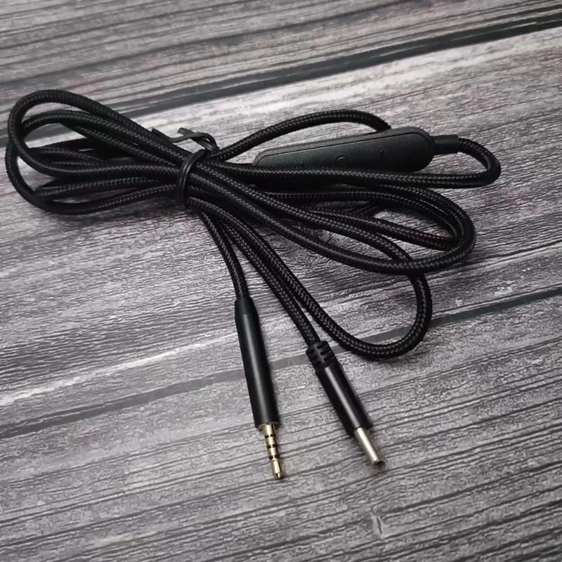 Фото Качественный USB C до 2,5 мм кабель для наушников для QC25/QC35/QC35II/QC45/NC700/Y40/Y45/Y50 с встроенным микрофоном 150 см 150 №3