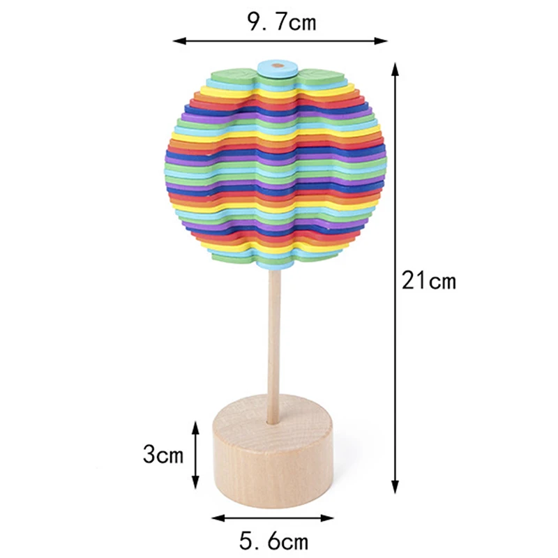 Decompression Toys Wooden Rotating Archimedes Wisdom Tree Leisure Anti-stress Toys Room Decor Kids Educational Toys For Children enlarge