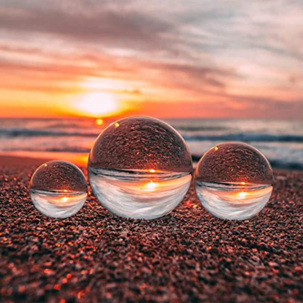

C4 Transparent crystal ball creative photography props magic show photography lucky handmade glass feng shui ornaments