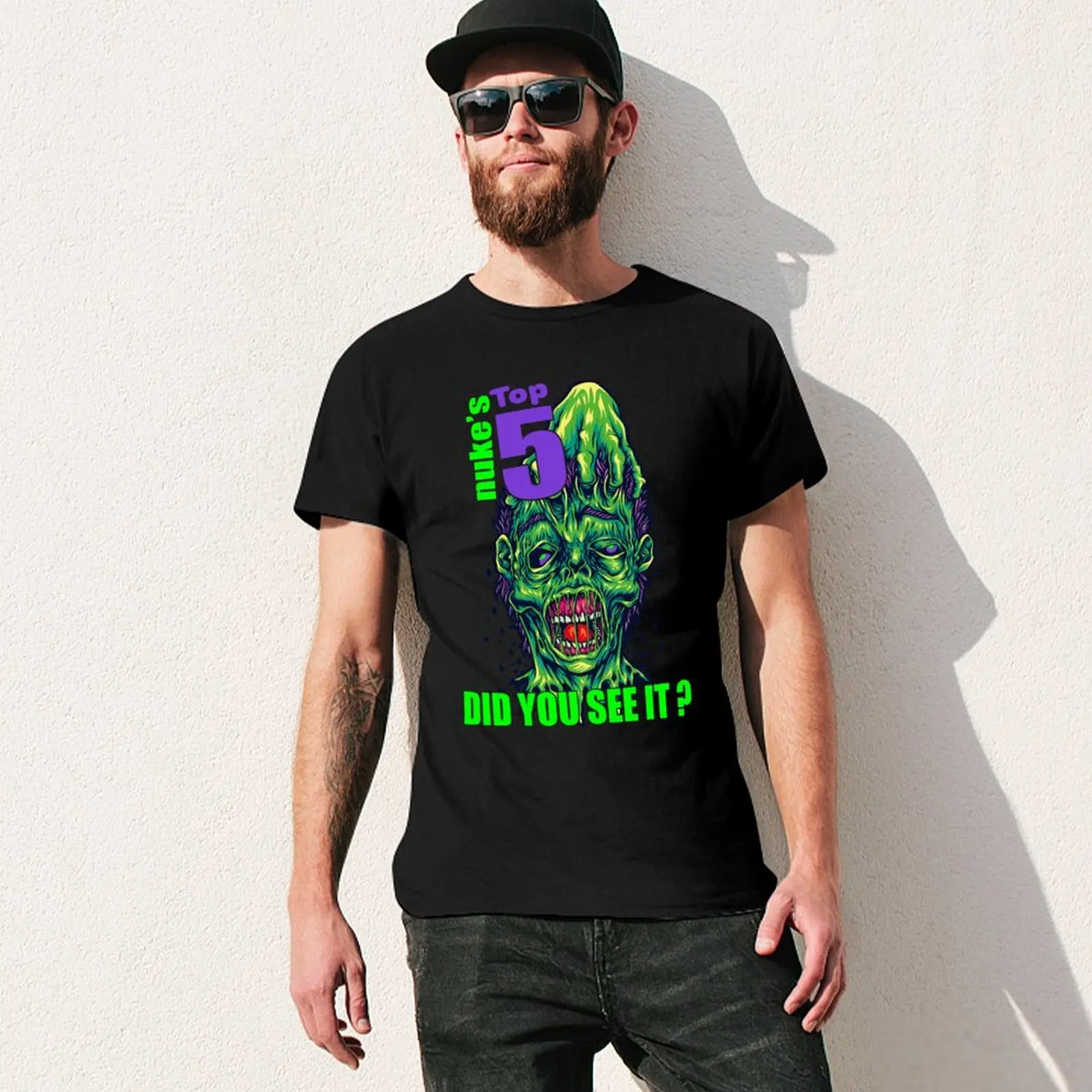 Фото Футболка Nukestop5 Merch Nukes top 5 Did You See It, дышащая, для тренировок, с коротким рукавом №3