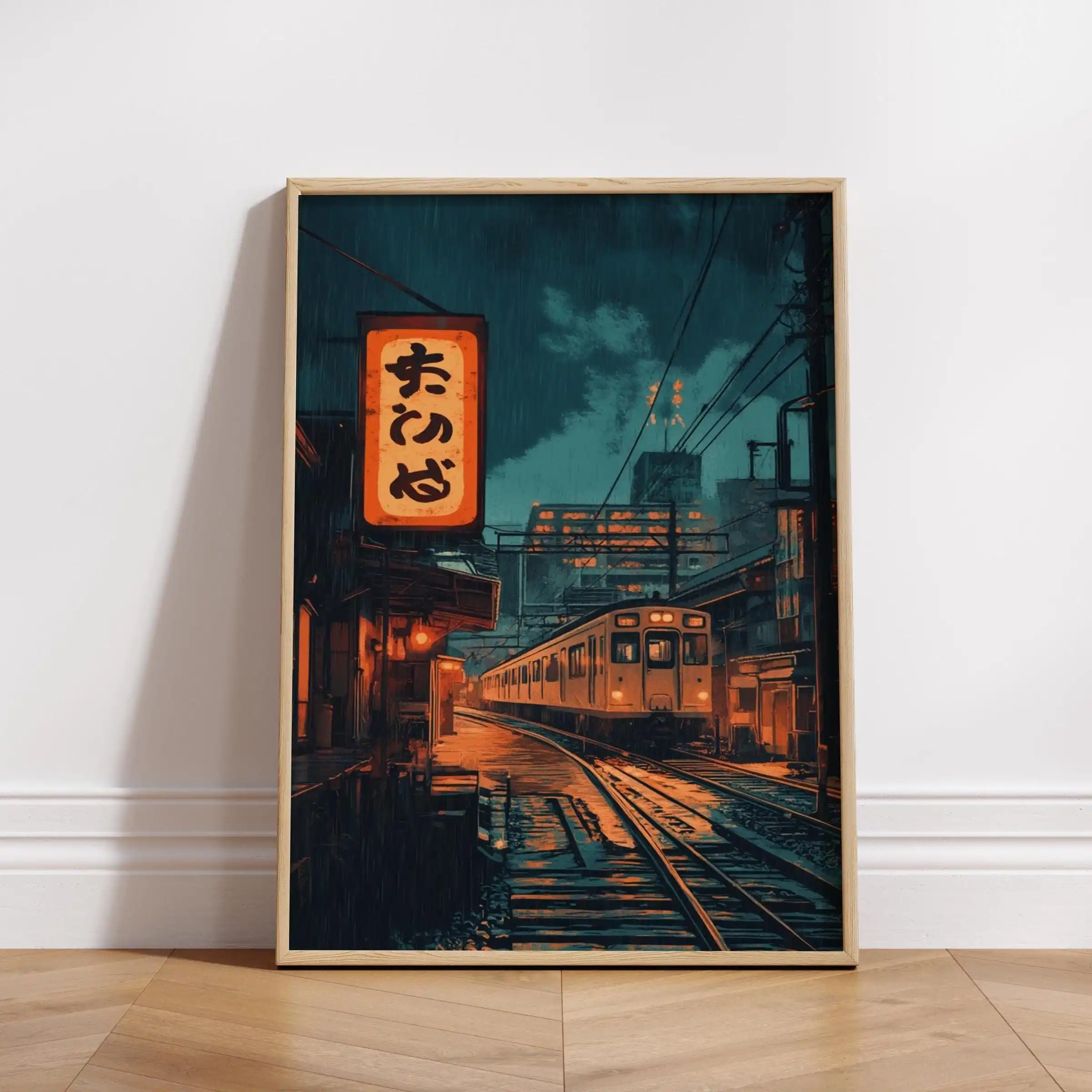 

HALFLEMART безрамный абстрактный японский пейзаж на холсте