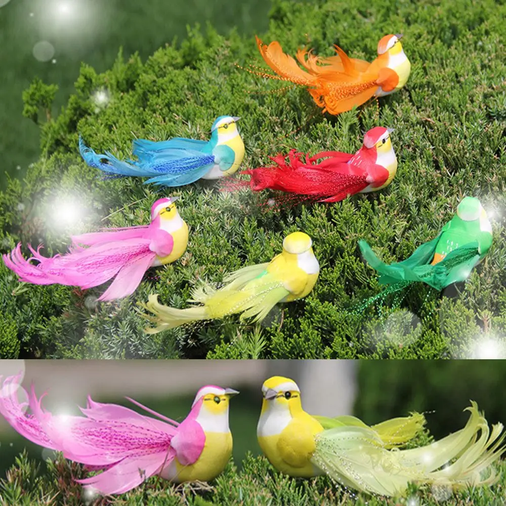

Foam Wedding Supply Home Decor Garden Ornament Artificial Animal Real Feathers Simulation Bird Bird Model