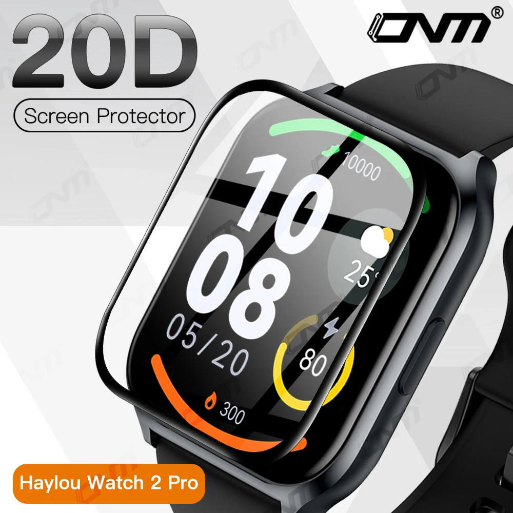 Pellicola Salvaschermo 20D Per Haylou Watch 2 Pro Pellicola Protettiva Morbida Flessibile Per Haylou Watch 2 Pro Pellicola A Copertura Totale (Non Vet