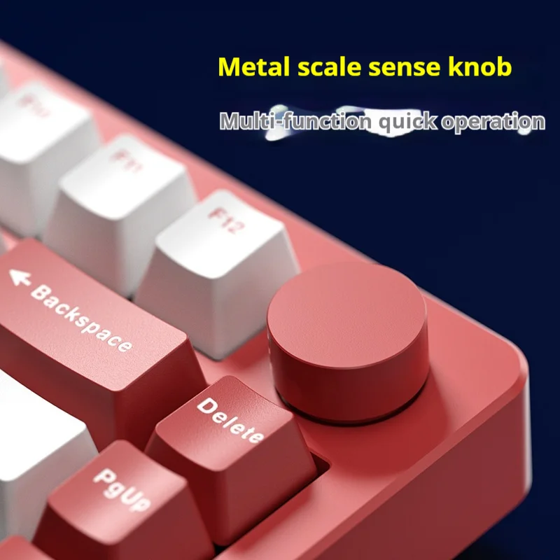 Фото Новая беспроводная механическая клавиатура LEOBOG Hi8SE, Bluetooth, трехрежимная, с ЧПУ, алюминиевый сплав, горячая замена, RGB, ноутбук, геймер, игровая клавиатура для ПК №4