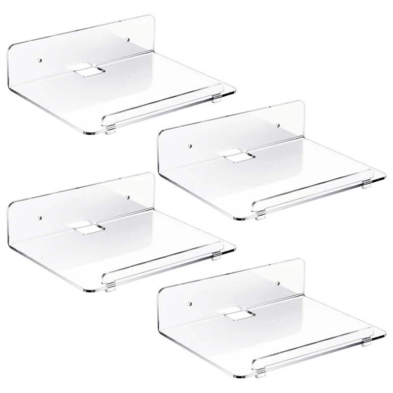 

Clear Hanging Bookshelf Wall Floating Shelves For Kids With Removable Lip And Cable Hole Hang Wall Display