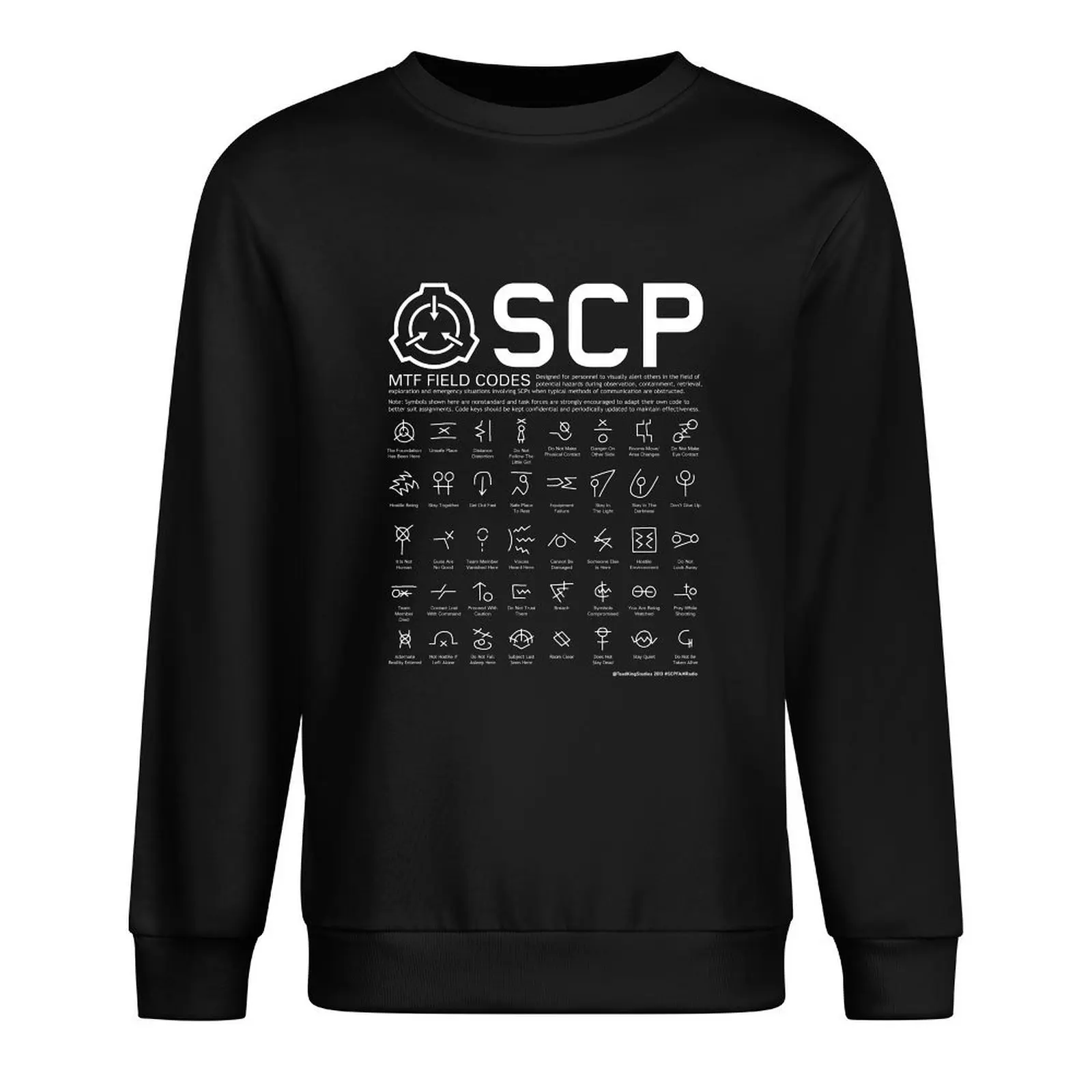 SCP MTF Field Codes от ToadKing07 Пуловер с капюшоном мужская одежда толстовка в японском