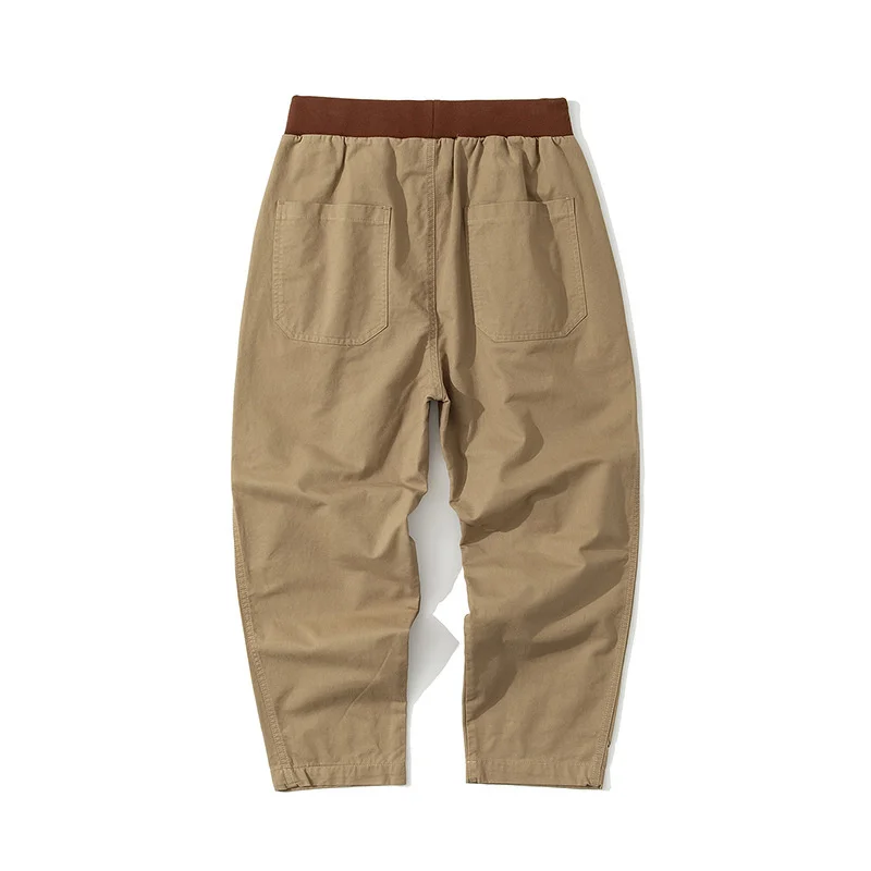 

Men's Simple Work Clothes Loose Casual Straight Pants Outdoor Trekking Camping Training Tooling Cargo Overalls Hiking Trousers