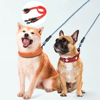 dog leash double leashes for two dogs walking detachable dog chains dogs double leashes walker pet supplies accessories pet rope