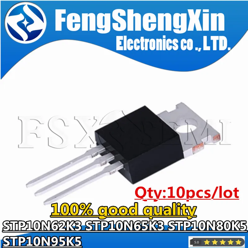 10 шт. STP10N62K3 STP10N65K3 STP10N80K5 STP10N95K5 TO-220 10N62K3 10N65K3 10N80K5 10N95K5