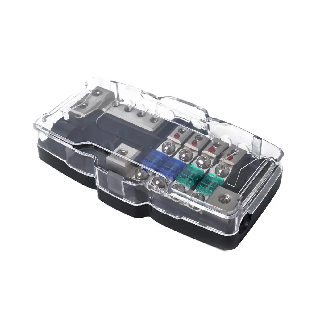 

Аудио 4-канальный распределительный блок ANS Fused 2x 0/2GA вход 4x 4/8GA
