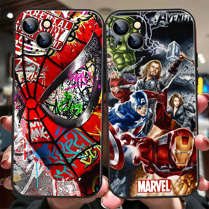 

Marvel Captain America Iron Man For Apple iPhone 13 12 Pro Max Mini 11 Pro X XR XS Max 6 6S 7 8 Plus Se2 Phone Case Cases Coque