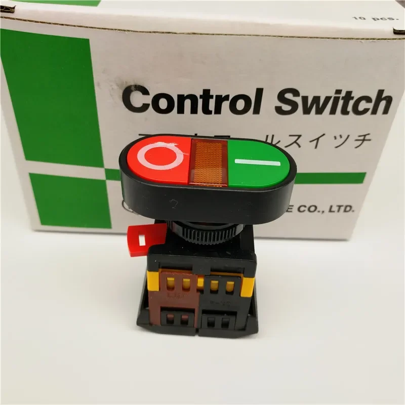 22 мм/25 мм 220 В переменного тока ВКЛ/ВЫКЛ START STOP 1 NO NC 2 кнопки APBB-22N Мгновенный двойной