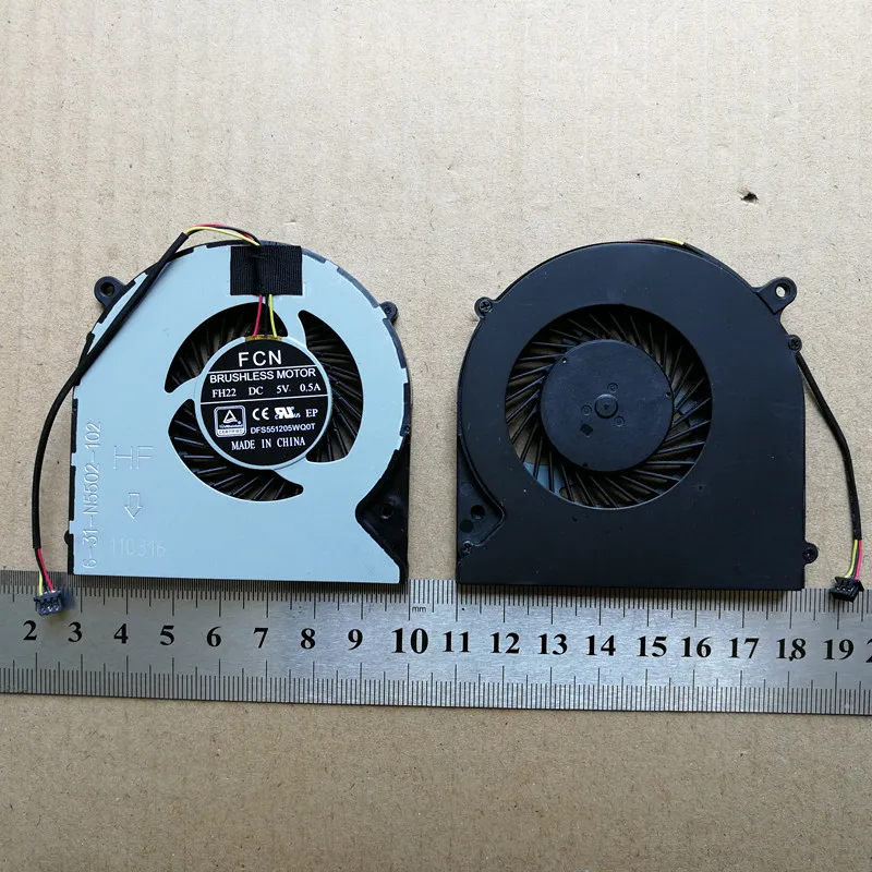 

Новинка для Clevo 6-31-N5502-100 FH22 W350DW F57 m510D1 F57-D5R D1 D1T D2 D3 D2R вентилятор для охлаждения процессора ноутбука DC5V 0.5A 3pin
