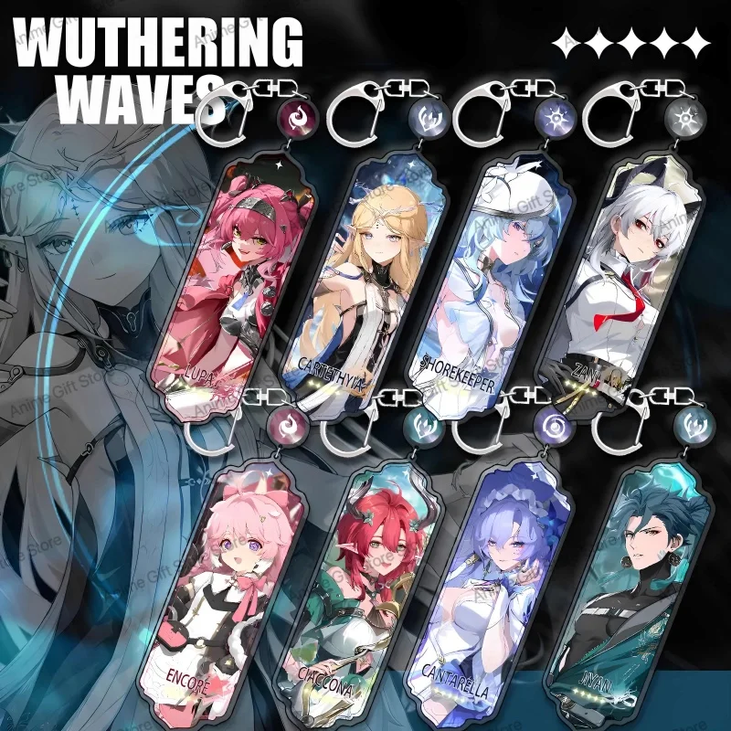 Фото Игра Wuthering Waves Zani Ciaccona Phoebe Cantarella Encore брелок для косплея акриловый брелок для ключей украшения для рюкзака подарок 6 см №1