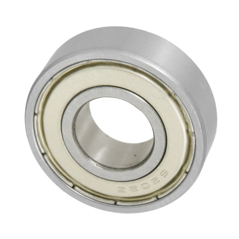 

2X 15X35x11mm Shielded Miniature Deep Groove Ball Radial 6202Z Ball Bearing Silver + White