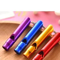 1pcs whistles training whistle multifunctional aluminum emergency survival whistle keychain for camping hiking outdoor sport new