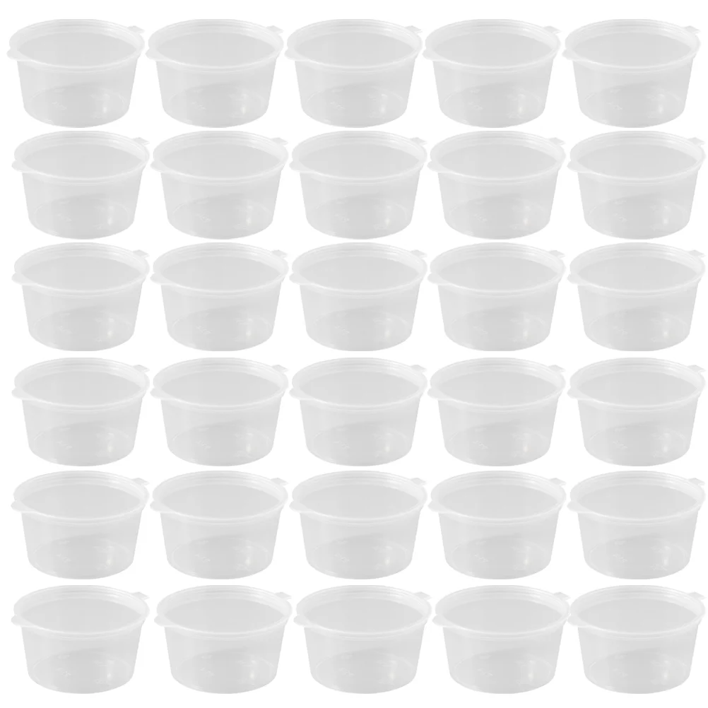 

100 Pcs Yogurt Cups Pudding Cups Snack Container Gravy Cups Cups Disposable Passion Fruit Packing Box Seal Sampling Container