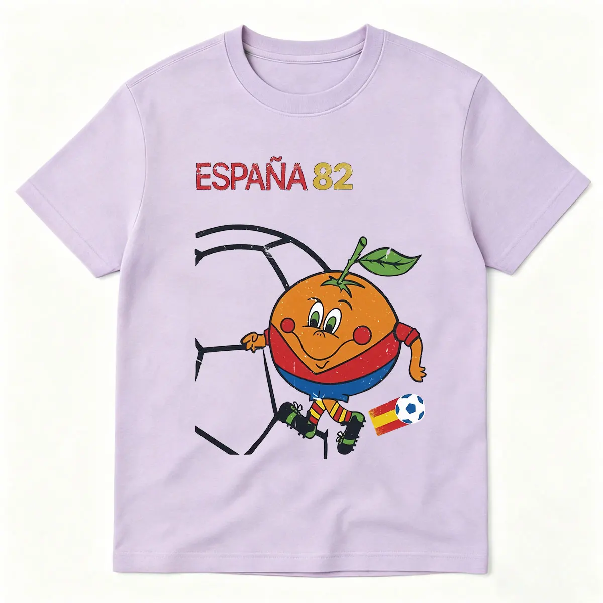 Фото Забавная футболка Naranjito Espana 82 Spain Mascot 1982 с изображением футбольной эмблемы, мужская и женская одежда, модные футболки в стиле Харадзюку с короткими рукавами №3