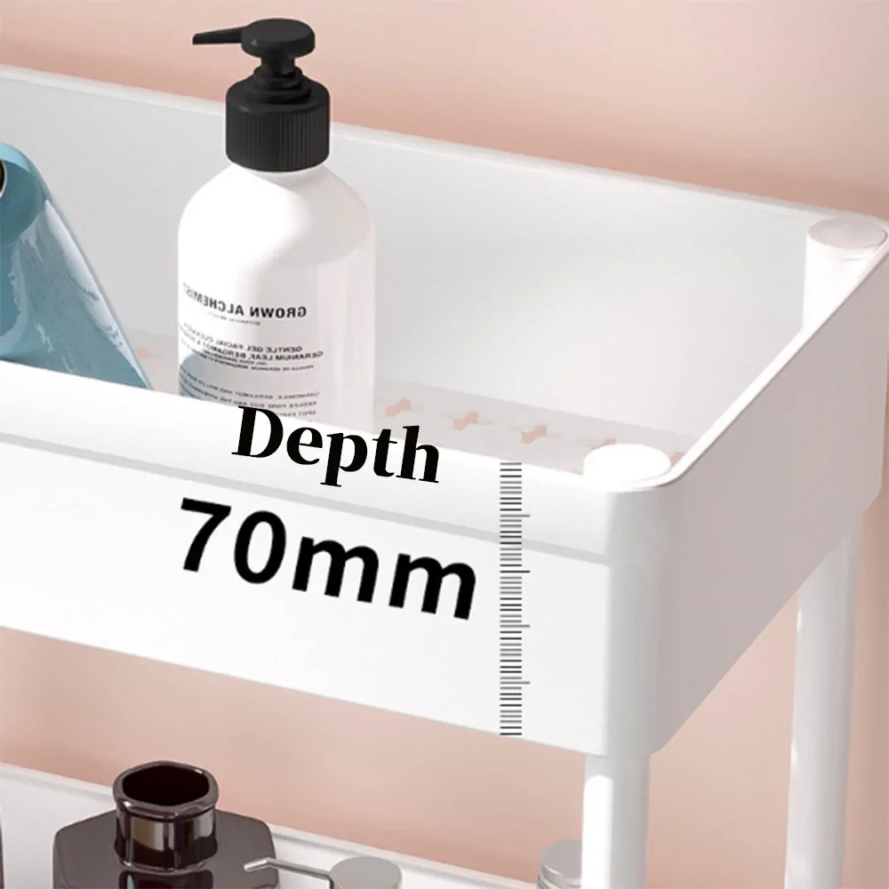 

Тележки на колесиках с хранилищем для 4-ярусной ванной комнаты, тележка, Кухонная Тележка на колесиках, многофункциональные 3 простых в сборке