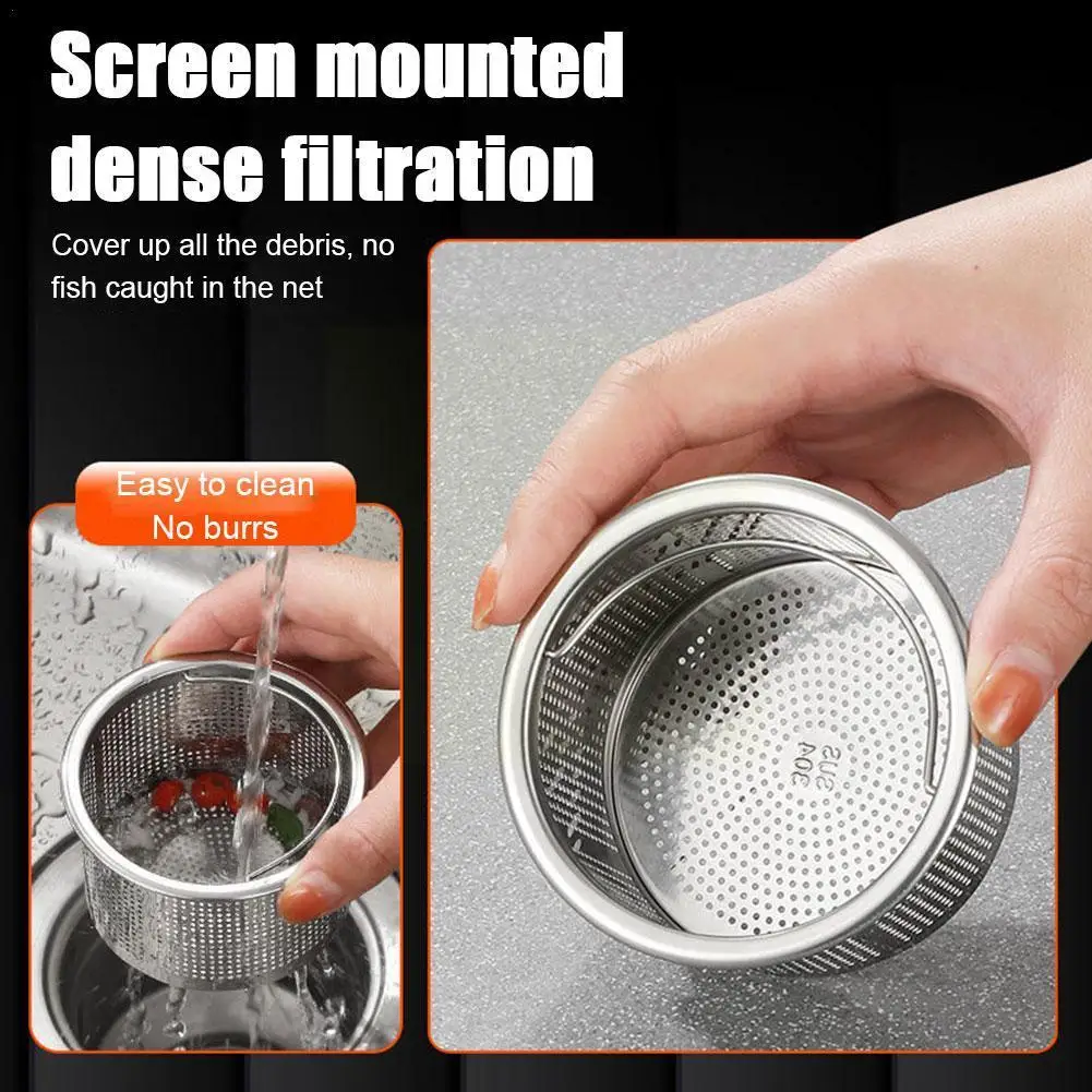 

Ситечко для кухонной раковины, сливная пробка, фильтр для раковины, ванны, нержавеющая сталь, сливная корзина для отходов, экран Y2v7