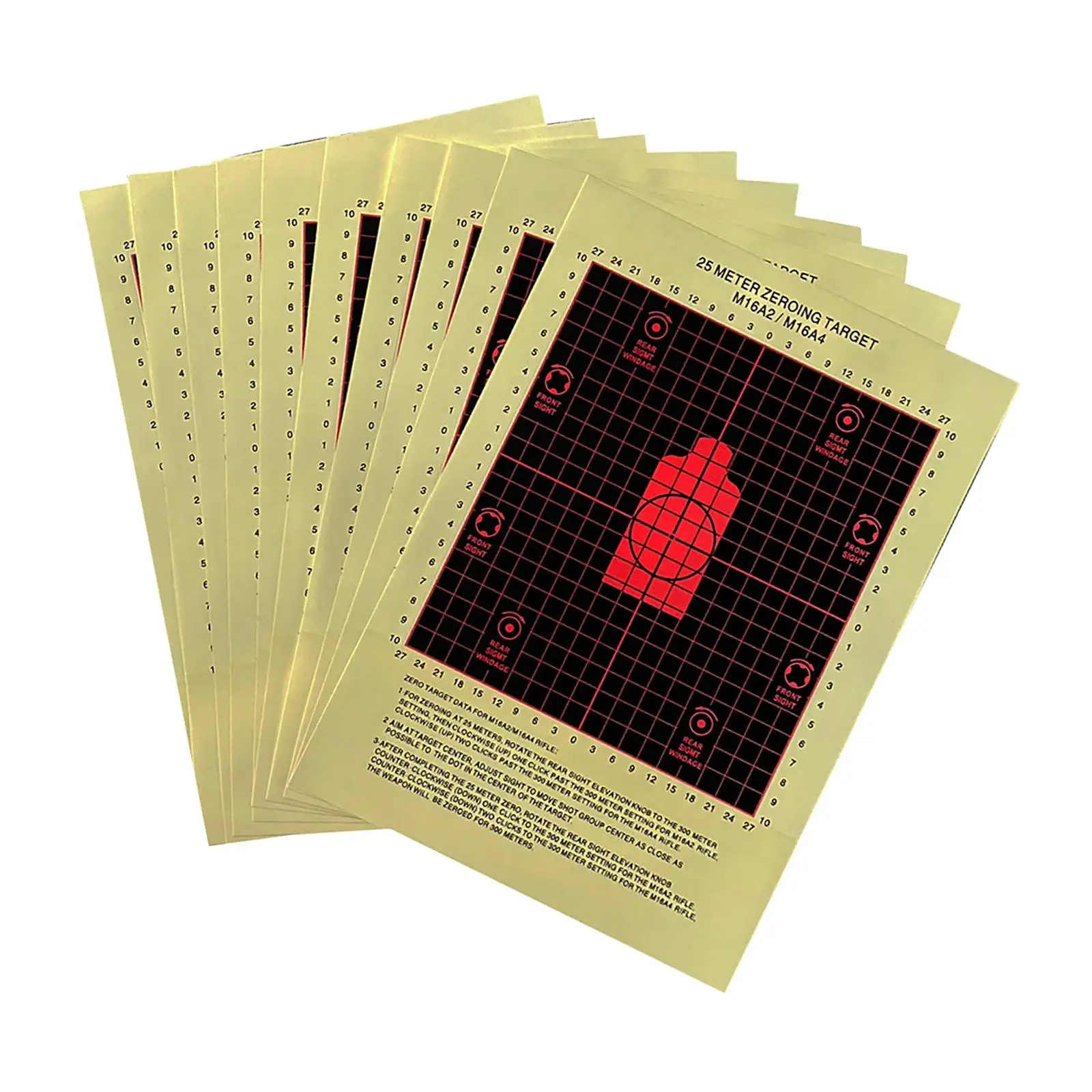 

10x 25Meter Zeroing Self Exercise Target Reactive Target Stickers