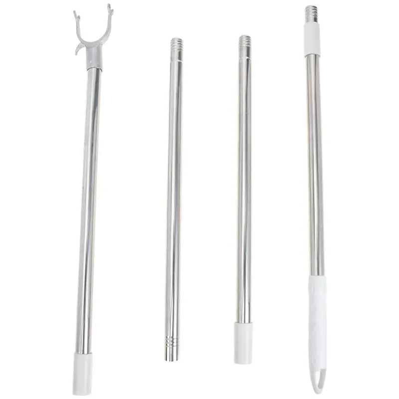 

Pole Clothes Closet Rod Hook Reach Drying Bathroom Must Haves Stick Reacher Clothesline Hanger Clothing Splicing Reaching