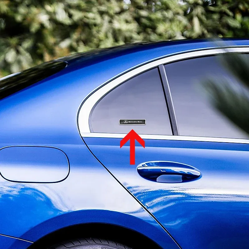 2 шт. металлическая наклейка на автомобиль эмблема для Mercedes Benz AMG GLE GLS CLS GLC CLA GLA GLK ML