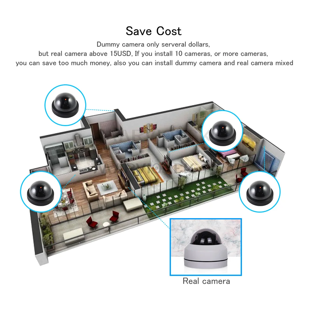 Поддельная камера видеонаблюдения муляж s для дома системы безопасности