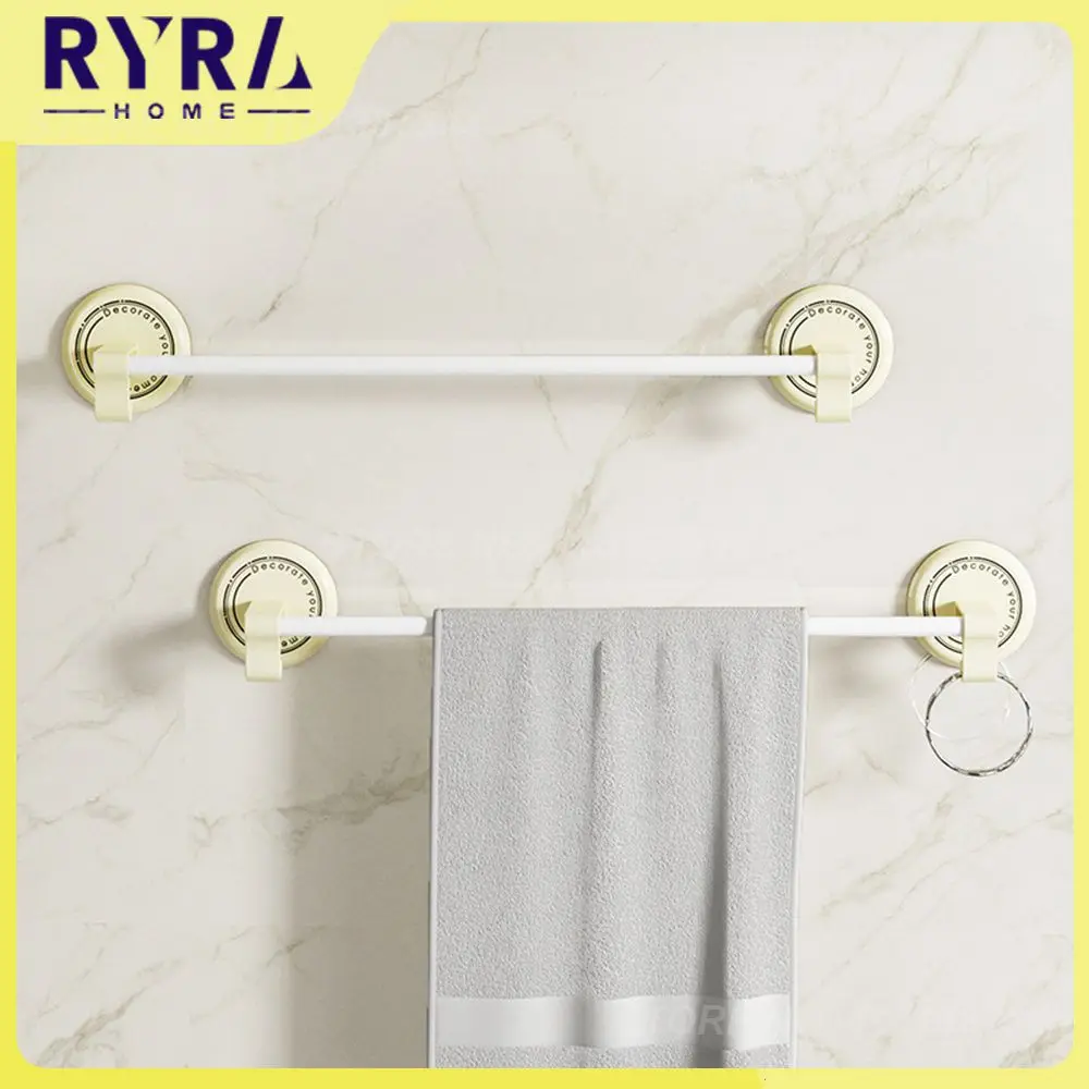 

Towel Storage Rack Bath Towel Solid Coat Hanger No Punching Towel Rack Shelf Abs Hanger Bathroom Storage Storage Rod No Trace