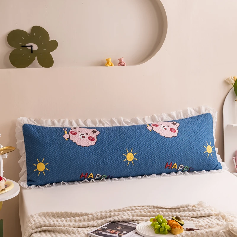 

Мягкая, дышащая, двойная, длинная, с принтом, декоративная для кровати, наволочка 48x120 см 48x150 см, постельное белье для влюбленных