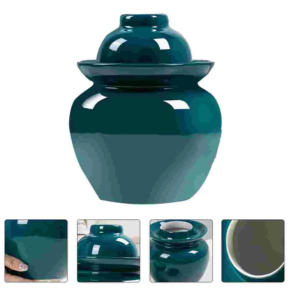 

Ceramic Pickles Sealing Can Food Can Delicate Kimchi Jar Kitchen Supply