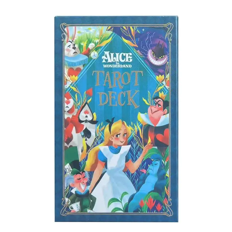 

Alice Card Tarot 12X7cm Cards Pocket Fun Deck Tarot Comics Tarot Cards English Version Playing Cards Use Table Divination