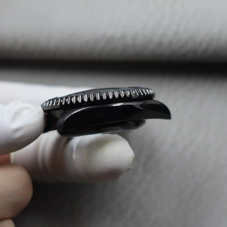 NH35 case 42mm modified case dome glass ceramic bezel is suitable for 3.8 middle position of 4R35 NH36 movement.