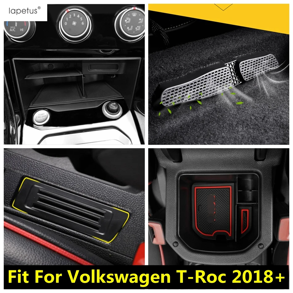 Central Control Storage Box Container / Seat Under Air AC Vent Outlet Dust Plug Accessories For Volkswagen T-Roc T Roc 2018-2022
