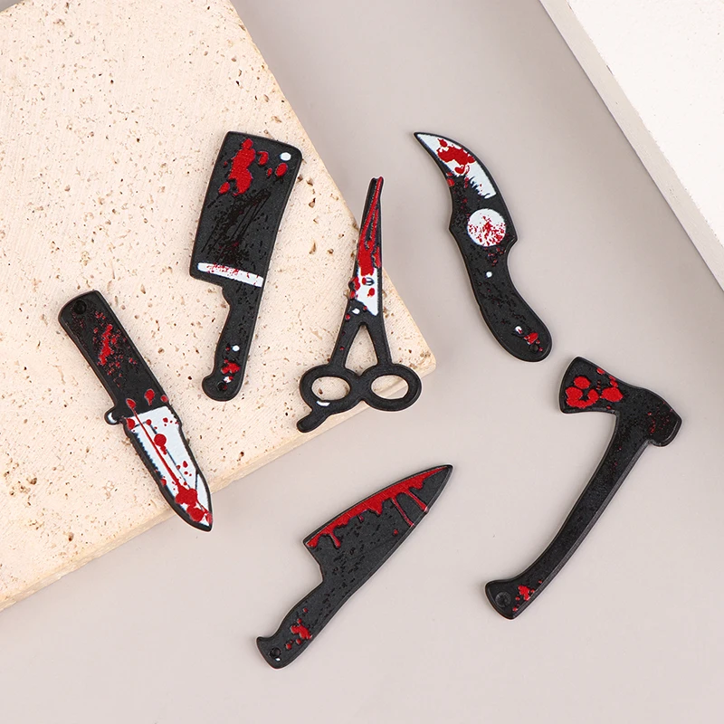 1 шт. миниатюрный кукольный домик ножницы из смолы Ax декор для Хэллоуина