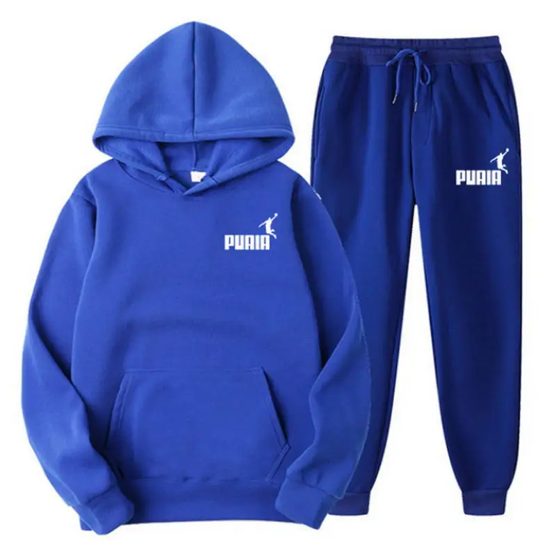 

2023 New spring and autumn hooded sports suit new fashion sports hoodie + trousers 2-piece men's fashion hoodie suit
