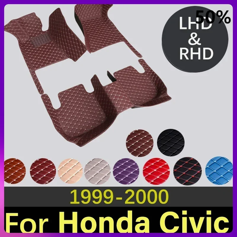 Высококачественные автомобильные коврики для Honda Civic 6th 1999-2000 модные аксессуары