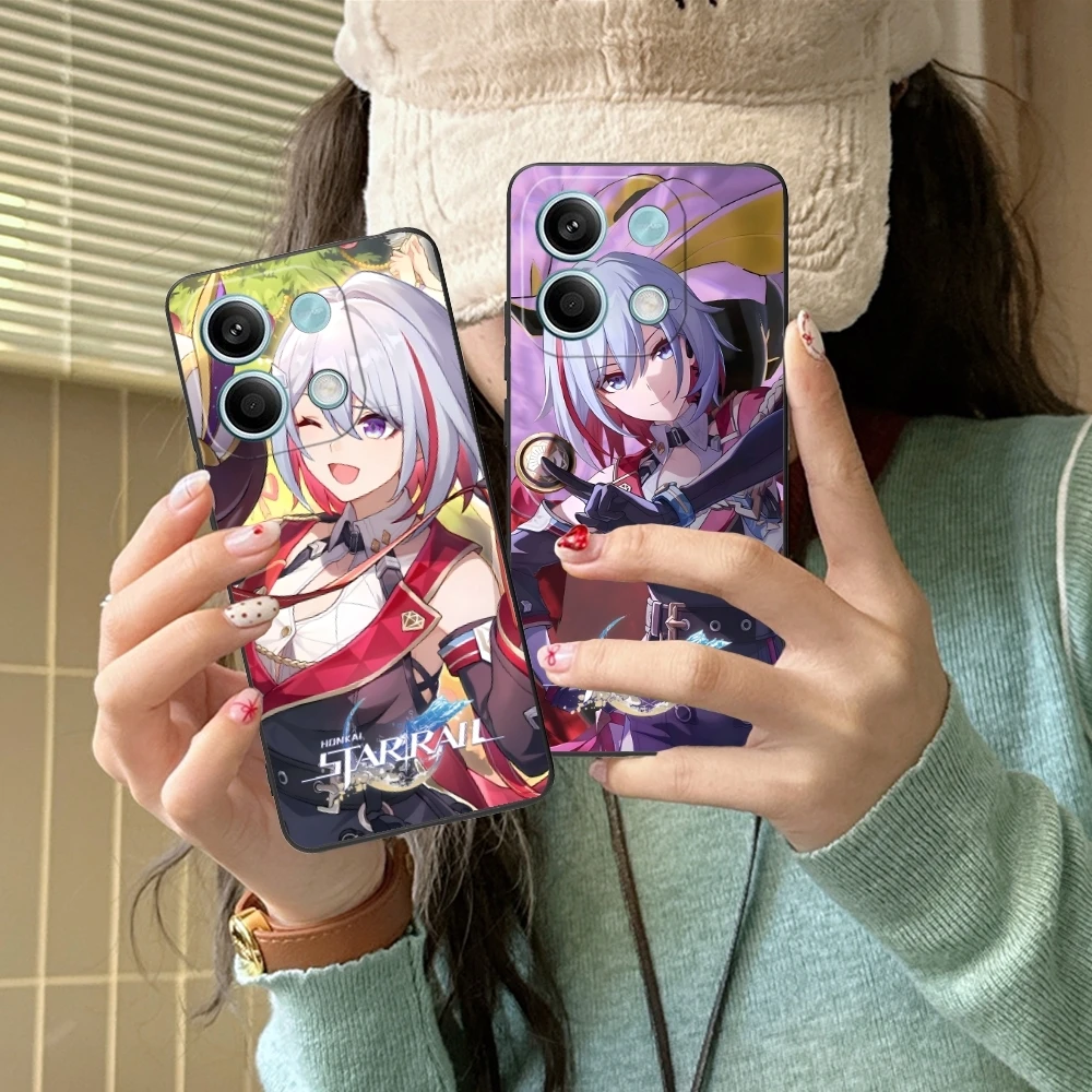 Чехол Honkai для Xiaomi Redmi Note 13 12 11 10 9 8 7 6 S A Pro Lite Plus