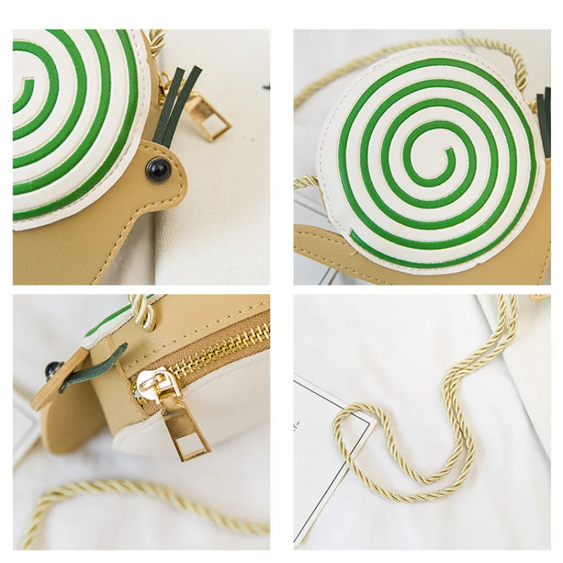 Cartoon Little Girls Messenger Bags Ladybug Mini Shoulder Bag Crossbody Kids Children PU Leather Purse Pouch Handbags