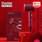Xiaomi ShowSee Анион Фен отрицательных ионов Уход за волосами 1800 Вт сильный ветер профессиональные быстросохнущая портативный дома фен низкий уровень шума A1-W