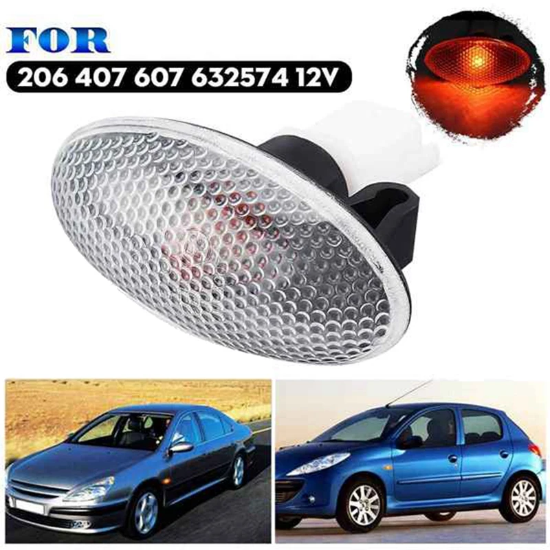 

For Peugeot 206 407 607 Signal Side Marker Light Repeater Lamp Indicator 632574